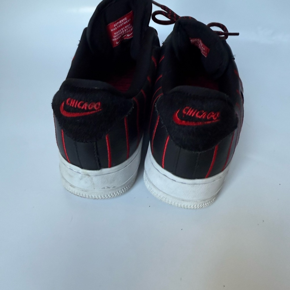 Nike Air Force 1 Jewel QS CHICAGO ALLSTAR Pinstripe Black Red Women's size 9 - Picture 10 of 14